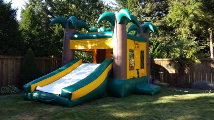 Jungle Bounce House Slide Combo